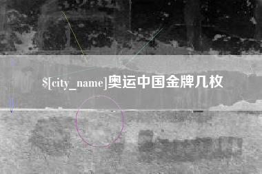 阳谷奥运中国金牌几枚