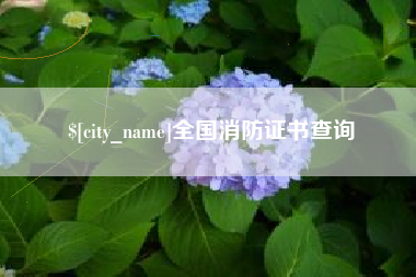 阳谷全国消防证书查询