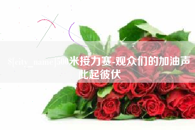阳谷500米接力赛-观众们的加油声此起彼伏