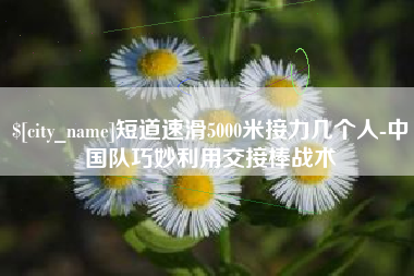 阳谷短道速滑5000米接力几个人-中国队巧妙利用交接棒战术