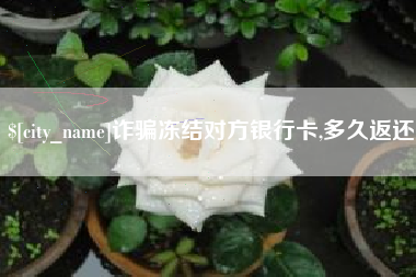 阳谷诈骗冻结对方银行卡,多久返还