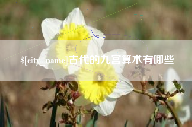 阳谷古代的九宫算术有哪些