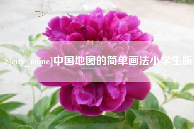 阳谷中国地图的简单画法小学生版