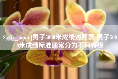 阳谷男子5000米成绩对照表-男子5000米成绩标准通常分为不同等级