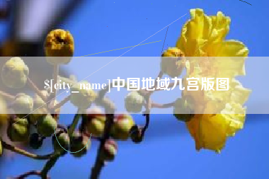 阳谷中国地域九宫版图