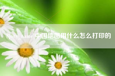 阳谷中国地图用什么怎么打印的