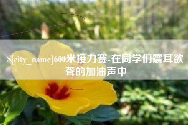 阳谷600米接力赛-在同学们震耳欲聋的加油声中