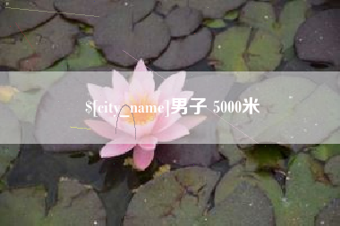 阳谷男子 5000米
