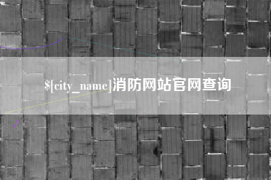 阳谷消防网站官网查询