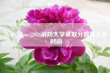 阳谷2024消防大学录取分数线公布时间