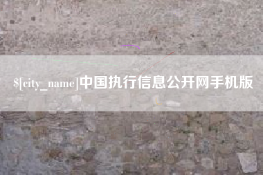 阳谷中国执行信息公开网手机版