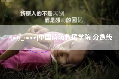 阳谷中国消防救援学院 分数线