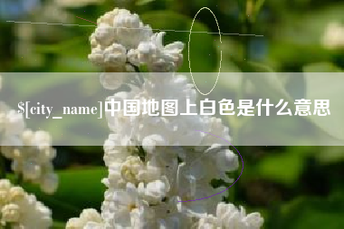 阳谷中国地图上白色是什么意思