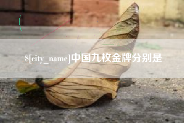 阳谷中国九枚金牌分别是