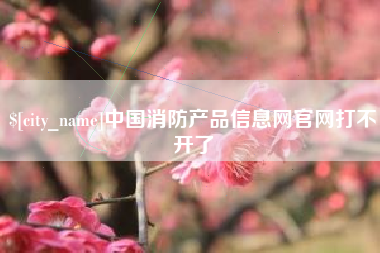 阳谷中国消防产品信息网官网打不开了