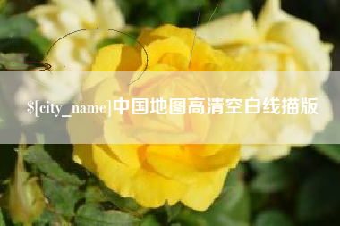 阳谷中国地图高清空白线描版