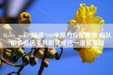阳谷短道5000米接力分配圈数-每队由多名选手共同完成这一漫长赛程