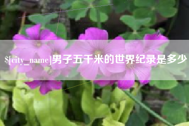 阳谷男子五千米的世界纪录是多少
