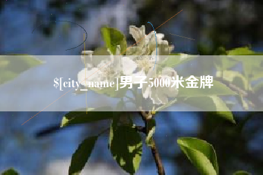 阳谷男子5000米金牌