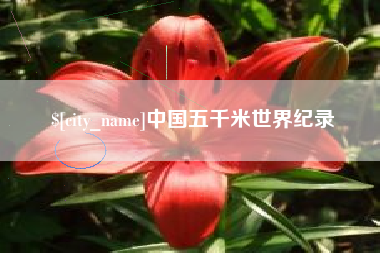 阳谷中国五千米世界纪录