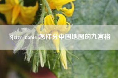阳谷怎样分中国地图的九宫格