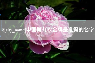 阳谷中国第九枚金牌是谁得的名字