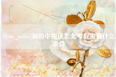阳谷消防中控证怎么考取需要什么条件