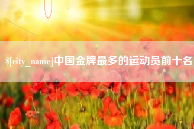 阳谷中国金牌最多的运动员前十名