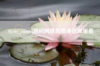 阳谷消防网络直播课在哪里看