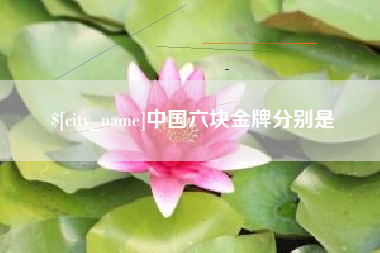 阳谷中国六块金牌分别是