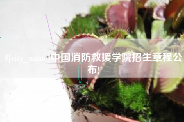 阳谷中国消防救援学院招生章程公布!