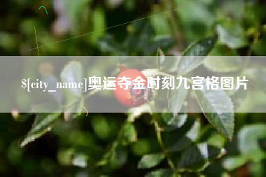 阳谷奥运夺金时刻九宫格图片