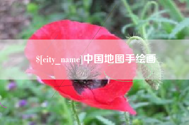 阳谷中国地图手绘画